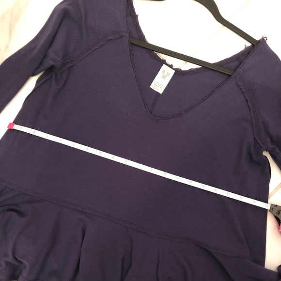 Free People: We the Free thermal ruffled long sleeve - Picture 5 of 7